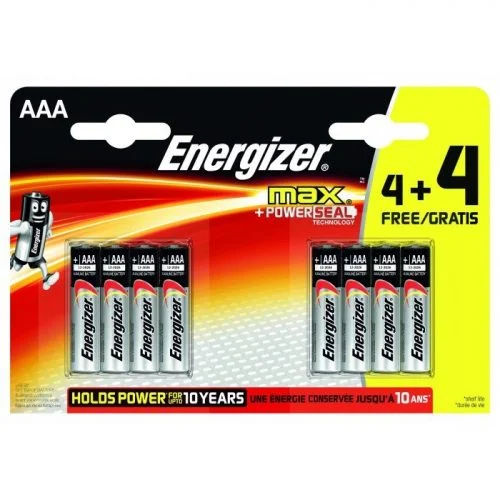 Energizer Max AAA LR03 Piles Alcaline