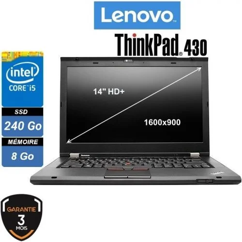 ThinkPad T430 i5/8Go/240Go