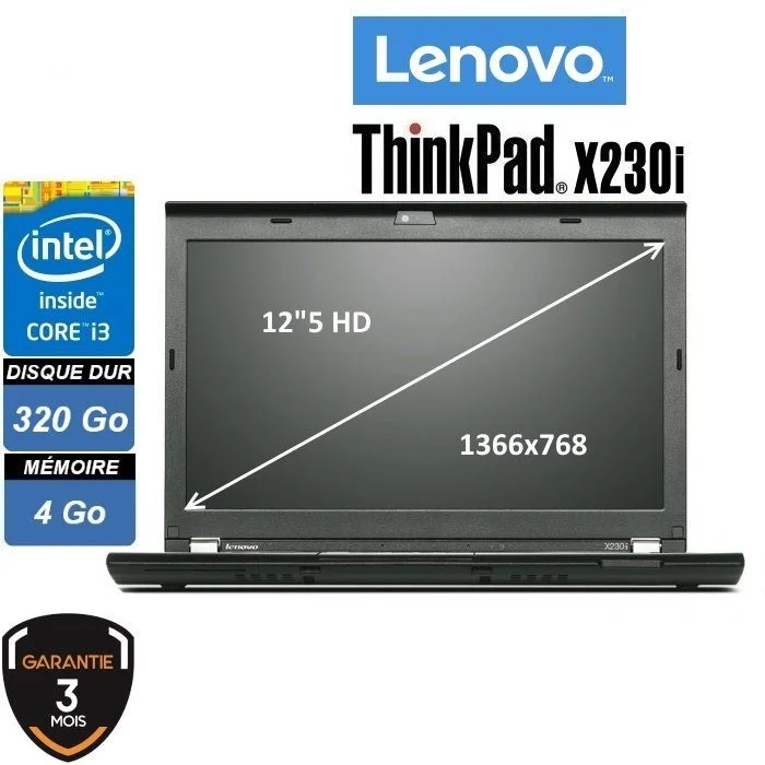 Lenovo Thinkpad X230i i3 3120M 4Go HDD 320Go