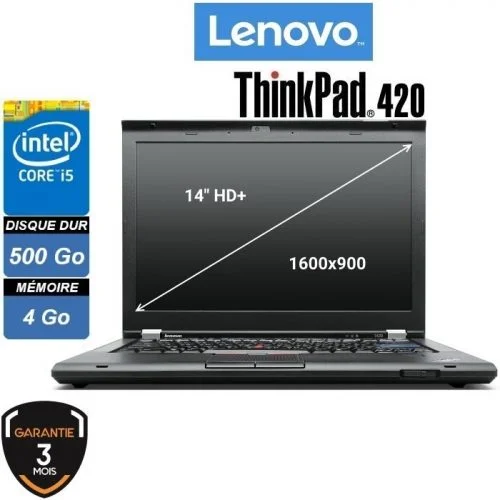 Lenovo Thinkpad T420 i5 2450M 4Go HDD500