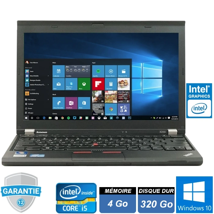 Lenovo X230 4go 320go de disque dur