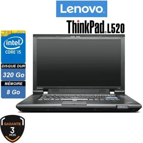 Lenovo ThinkPad L520 i5 2430M 8Go HDD 320Go