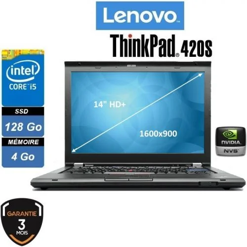 Lenovo Thinkpad T420s i5 2520M 4Go SSD128Go Nvidia