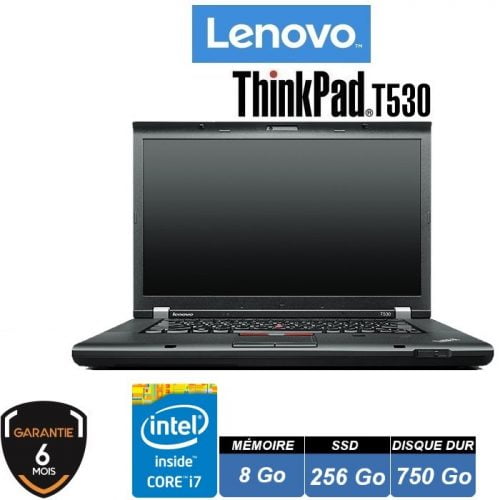 T530 Lenovo Core i7 3520M 8Go SSD 256Go