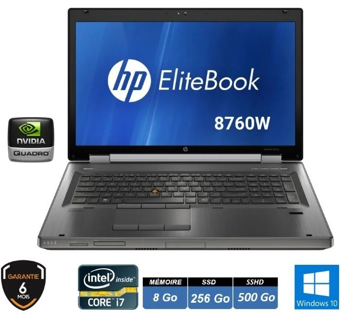 HP-elitebook-8760w-8-256-500s-6m Elitebook 8760w 8go 256go mabox