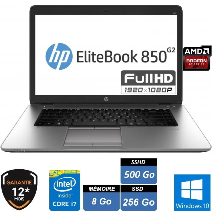 hp-850-g2-i7-8go-ssd256go-sshd500go-windows10-mabox hp elitebook 850 g2 i7 mabox