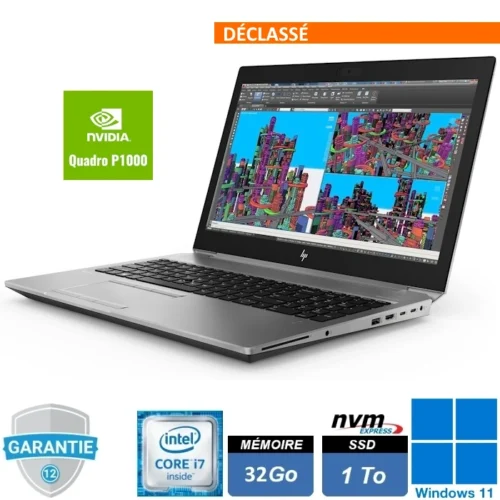 hp zbook 15 g5 déclassé