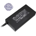 Chargeur HP 120W modèle L41423-002 avec connecteur rond. Design compact et léger, doté d'un câble d'alimentation noir. Compatible avec plusieurs ordinateurs portables HP, il offre une protection contre les surcharges et les courts-circuits.