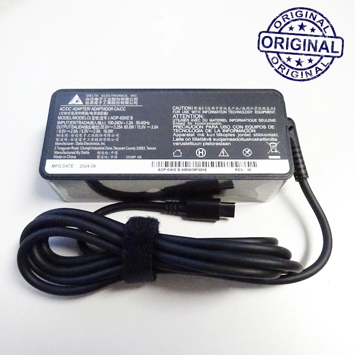 chargeur usb-c 65w Delta pour pc portable, tablette, smartphone