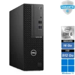 Dell Optiplex 3080 SFF i5-10600 avec 16 Go RAM et SSD 512 Go sous Windows 11 Pro – PC professionnel compact et performant