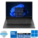 Ordinateur portable Lenovo V15 G4 IRU i3-1315U avec 16Go de RAM et SSD 512Go sous Windows 11 Famille