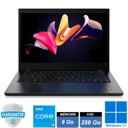 Lenovo ThinkPad L14 Gen 2 Core i5-1145G7 avec 8Go RAM et SSD 256Go sous Windows 11 Pro