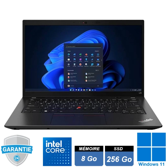Lenovo ThinkPad L14 Gen 3 i5-1245U avec 8Go RAM et SSD 256Go sous Windows 11 Pro