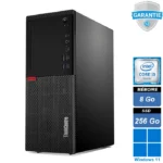 PC de bureau Lenovo ThinkCentre M720t tour avec processeur Intel Core i3, 8 Go RAM, SSD 256 Go et Windows 11 Pro